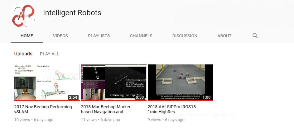 Intelligent Robots: Youtube-канал о разработках сотрудников кафедры в области интеллектуальной робототехники.
